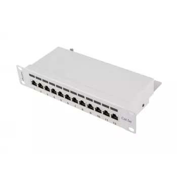 Patch panel 1U Lanberg PPF5-9012-S