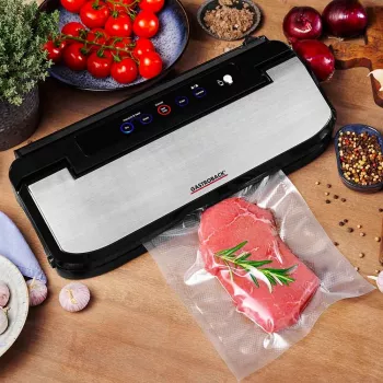 Gastroback Design Basic vakuovačka 800 mbar černá nerez