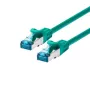LOGON TCR55SS003G Síťový patch kabel Cat5e SF/UTP (S-FTP), 0,3 m, zelený
