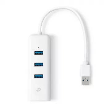 TP-Link UE330 dokovací stanice/port replikátor pro notebook, drátová, USB 3.2 Gen 1 (3.1 Gen 1) Type-A, bílá