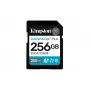 SDXC flash paměť Kingston 256 GB UHS-I Canvas Go Plus — 256 GB, U3/V30, čtení 200 MB/s, zápis 160 MB/s, Class 10, černá