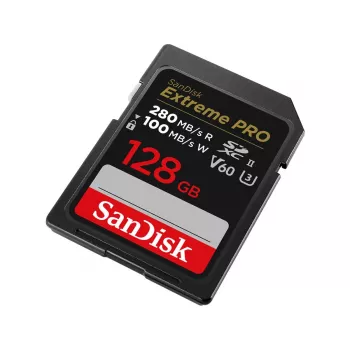 WESTERN DIGITAL SanDisk PRO 128 GB V60 UHS-II SD karty 280/100MB/s V60 C10 UHS-II