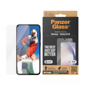 PanzerGlass ® ochranná fólie displeje Samsung Galaxy A55 5G | Ultra-Wide Fit s EasyAligner