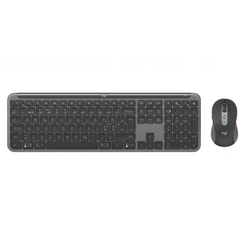 LOGITECH Signature Slim Combo Mk950 – bezdrátová klávesnice/myš – grafitová – Qwerty grafitová dánská/ norská/ švédská/ finská