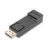 DIGITUS ASSMANN DisplayPort adaptér, DP - HDMI typ A samec/samice, s pojistkou, CE černý