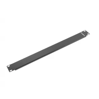 Lanberg AK-1401-B 19 inch slepý panel, 1U, 482,6 x 8 mm, černý (RAL 9004)