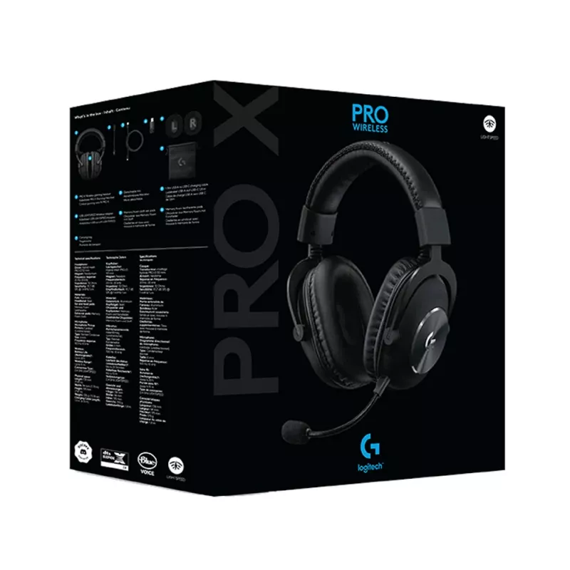 Bezdrátový herní headset LOGITECH Pro X Wireless Lightspeed černý