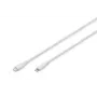DIGITUS USB silikonový nabíjecí kabel USB-C – Lightning USB 2.0 60 W – 2 m bílý