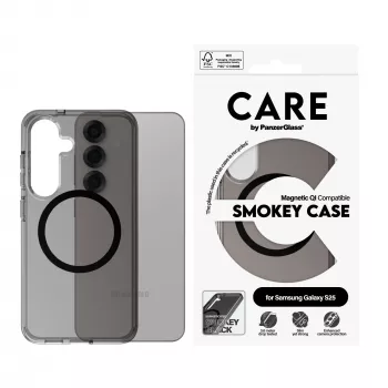 PanzerGlass CARE™ by ® Urban Combat pouzdro Smokey s černým kompatibilní s Qi Samsung Galaxy S25