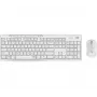 Bezdrátová klávesnicová a myšová sada LOGITECH Mk295 Silent, off-white, QWERTZ německá