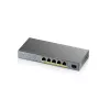 Síťový přepínač Zyxel GS1350-6HP-EU0101F, managed L2, Gigabit Ethernet (10/100/1000), Power over Ethernet (PoE), šedý