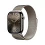 APPLE Watch Series 10 GPS + Cellular 46 mm, pouzdro Natural Titanium s páskem Natural Milanese Loop - S/M