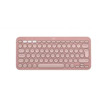 LOGITECH Pebble Keys 2 K380s - kompaktní Bluetooth klávesnice - Tonal Rose - Qwerty Int