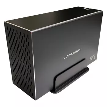 LC-POWER LC-35U3-RAID-2, externí pouzdro na 2x 3,5 inch pevný disk s RAID, hliník, černé
