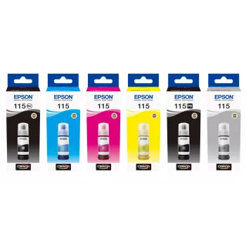 Náplň do tiskárny Epson EcoTank 115, šedá, 70 ml (C13T07D54A)