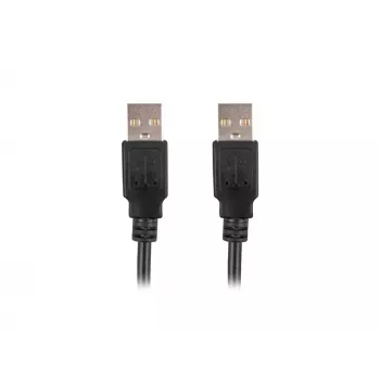 LANBERG USB-A M/m 2.0 kabel 1 m černý