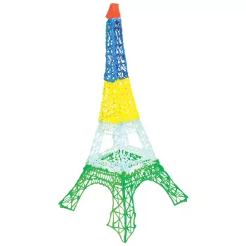 Náplňový balíček filamentu 3DOODLER Start Eco Plastic Fire and Ice – 250 ks, 2,5 mm, kompostovatelný, oranžová/tyrkysová/bílá/žlutá