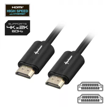 SHARKOON High Speed HDMI Cable - Ultra HD 4k M/m 3m