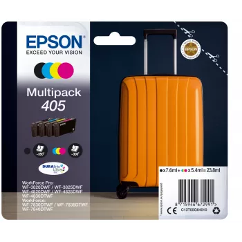 Inkoustová kazeta Epson 405 1 ks Originál standardní výtěžnost černá, azurová, purpurová, žlutá