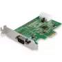 StarTech.com 1portová PCI Express RS232 sériová adaptérová karta - PCIe RS232 sériový hostitelský řadič - PCIe na sériový DB9 - 16950 UART - low profile rozšiřující karta - Windows & Linux