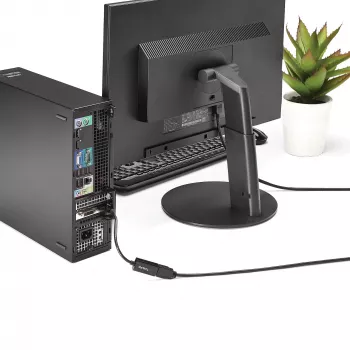 StarTech.com DP2HD4KS aktivní adaptér DisplayPort 1.2 na HDMI, 4K 30 Hz, video a audio, 0,15 m
