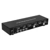 Techly IDATA DP-KVM4 KVM switch racková montáž černý