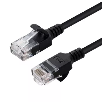 Microconnect V-UTP6A02S-SLIM síťový kabel černý 2 m Cat6a U/UTP (UTP)