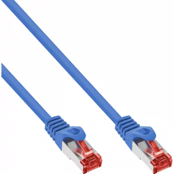 InLine Patch kabel S/FTP PiMF Cat.6 250MHz měď bez halogenů modrý 3m