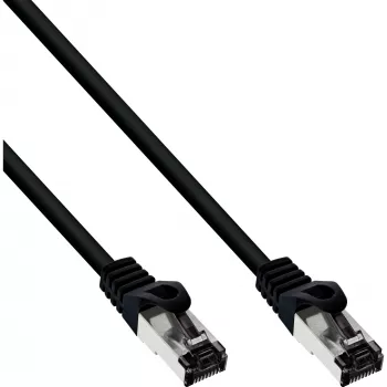 InLine patch kabel S/FTP PiMF Cat.8.1 bez halogenů 2000MHz černý, 7,5m
