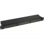 InLine patch panel 19 inch Cat.5e 24 port 1U černý RAL9005