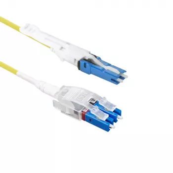 ACT 1 metr jednovidový 9/125 OS2 Polarity Twist uniboot duplexní vláknový patch kabel s konektory CS - LC