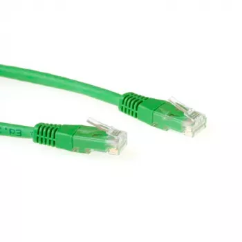 ACT zelený 10 metrů LSZH U/UTP CAT6 patch kabel s konektory RJ45