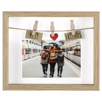 Jednoduchý fotorámeček Hama Best Friends dub MDF 1 ks