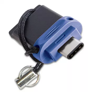 Verbatim Dual – USB 3.0 flash disk 32 GB – USB-C / USB-A – modrý