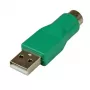 Náhradní adaptér PS/2 myši na USB StarTech.com - F/M, PS/2, USB, zelený