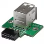 StarTech.com 2portový USB adaptér pro header základní desky, IDC, USB 2.0, černý, zelený, nerezová ocel, 20 mm, 125 mm, 230 mm