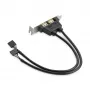 StarTech.com 2portový USB-A samice low profile adaptér slotové záslepky