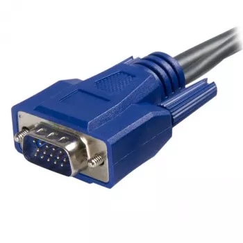 StarTech.com 6 ft ultra-tenký USB VGA 2v1 KVM kabel, 1,8 m, černý, VGA, USB A + VGA, samec/samec, 189 g