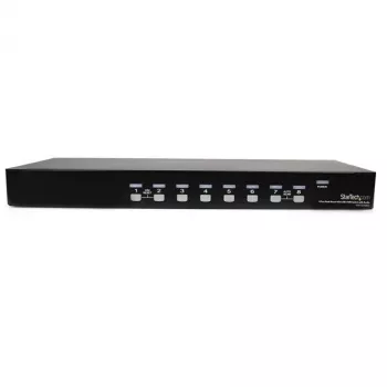 StarTech.com 8portový rackmount USB VGA KVM switch s audiem (audio kabely součástí)