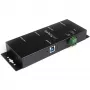 StarTech.com 4portový průmyslový USB 3.0 hub s ESD ochranou~4portový USB 3.0 hub - 5Gbps - kovový průmyslový USB-A hub - nástěnný nebo stolní USB datový hub - TAA kompatibilní USB expandér hub