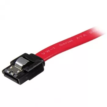 StarTech.com 8in latching SATA na SATA kabel - F/F, 0.2032 m, SATA III, SATA 7-pin, SATA 7-pin, samec/samec, červená