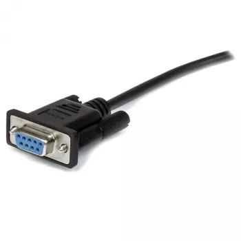 StarTech.com 3m černý Straight Through DB9 RS232 sériový kabel - M/F