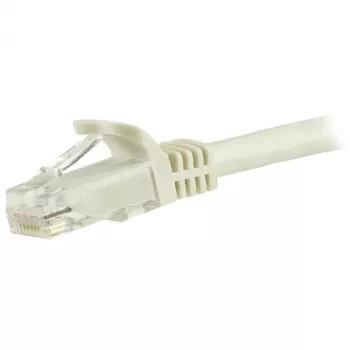 StarTech.com 1,5m CAT6 Ethernet kabel – bílý CAT 6 gigabitový Ethernet kabel – 250MHz 100W PoE RJ45 UTP síťový/patch kabel bez záchytných pacek s odlehčením tahu, jednotlivě testovaný
