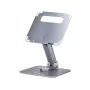 StarTech.com teleskopický stojan na notebook, 360° otočná základna, otočný podstavec pro stůl, nastavitelná výška a sklon, max. 11lb/5kg, hliníkové provedení, přenosný design