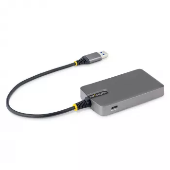StarTech.com 4-Port USB-A hub, 5Gbps, napájený z sběrnice, USB-A na 4x USB-A hub s USB-C pomocným napájením, 1ft/30cm hostitelský kabel, přenosný desktop/notebook USB hub
