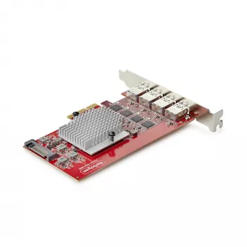 StarTech.com 4-Port USB-A PCIe karta, USB 3.2 10Gbps, PCI Express 3.0 rozšiřující karta, 4x nezávislé USB řadiče, Windows/Linux/macOS, TAA compliant