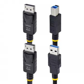 DisplayPort a USB 5 Gbit/s KVM kabel StarTech.com 3 m (10 ft), 4K 60 Hz, univerzálně kompatibilní DP 1.2/USB 3.0 combo kabel pro KVM switche