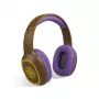 Steelplay Adventure Magic headset (Switch/PC/Mac/Mobile), drátový a bezdrátový, herní, 20 - 20000 Hz, 175 g, headset, hnědá, fialová
