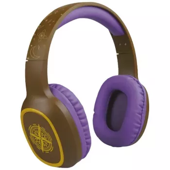 Steelplay Adventure Magic headset (Switch/PC/Mac/Mobile), drátový a bezdrátový, herní, 20 - 20000 Hz, 175 g, headset, hnědá, fialová
