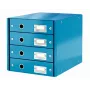 Zásuvkový box Leitz Click & Store WOW (4 zásuvky), modrý, karton, 2,49 kg